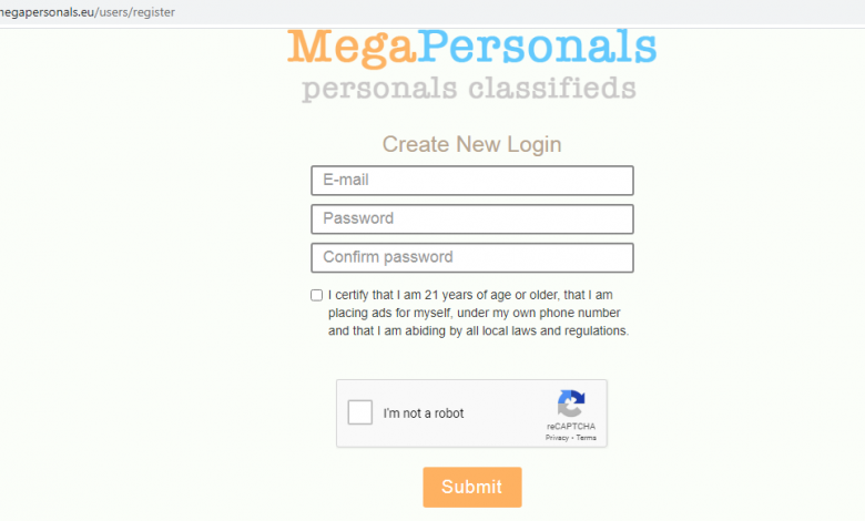 Mega Personal Login or Create Account at MegaPersonal